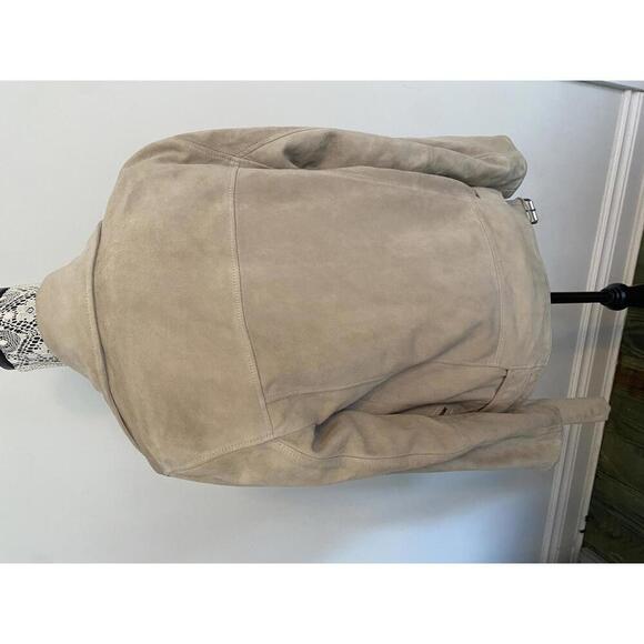 All Saints tan suede leather jacket XS - Picture 4 of 8